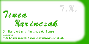 timea marincsak business card